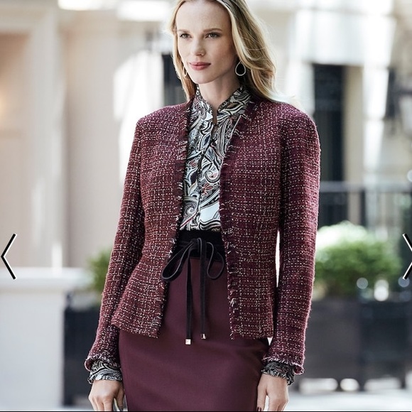 White House Black Market Jackets & Blazers - Tweed Peplum Jacket from White House Black Market